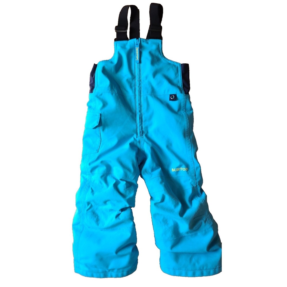 Burton Kids Snow Bib Pants Blue Black DryRide Ski Snowboard 3T Great Condition